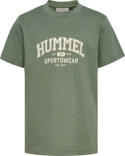 Hummel T skjorte hmlJR Grafikk Laurbærkrans Hummel 11 12 år (146 152) T skjorte Armygrønn Grønn