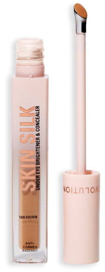Makeup Revolution Skin Silk Radiant Serum Under Eye Brightener & Concealer Tan Golden Makeup Revolution Skin Silk Radiant Serum Under Eye Brightener & Concealer Tan Golden