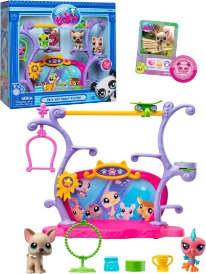 Littlest Pet Shop - Pets Got Talent Lekesett med Dyrefigurer og Tilbehør Littlest Pet Shop - Pets Got Talent Lekesett med Dyrefigurer og Tilbehør