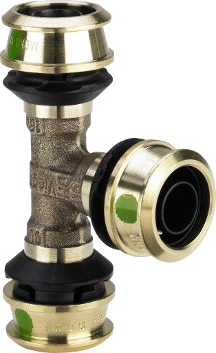 Raxofix T-stykke med skrukobling 63 x 32 x 63 mm