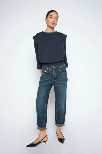 MOS MOSH   Jeans MMAymen Galleon Jeans   Blå