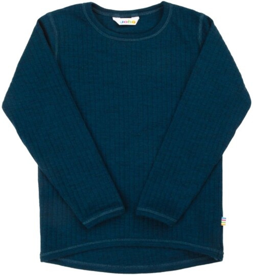 Joha Colorful Ull Trøye T Skjorte I Merino Ull Dark Turquoise (140)