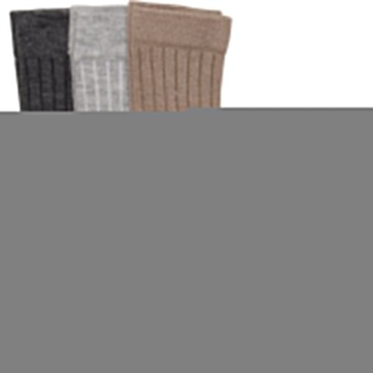 Minymo Grey Melange Ull Sokker Rib 3-pakning 31-34