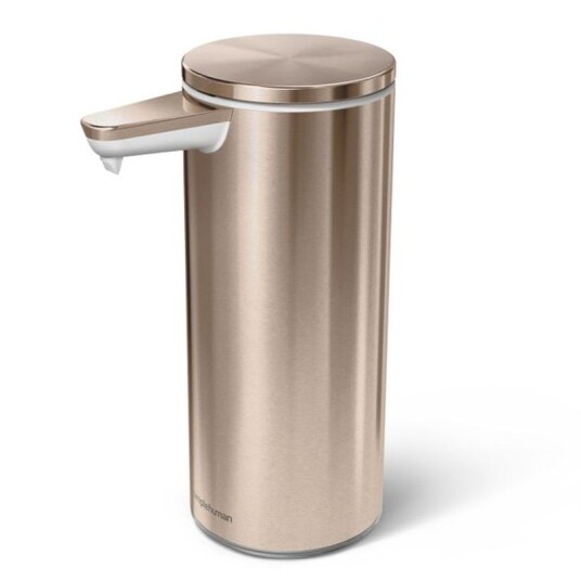 Simplehuman såpedispenser oppladbar rosegull