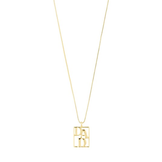 Pilgrim LOVE TAG DAD halskjede gullbelagt Pilgrim LOVE TAG DAD halskjede gullbelagt