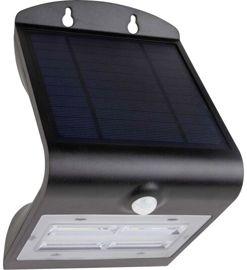 REV Butterfly LED solcelle vegglampe med sensor 3,2W sort