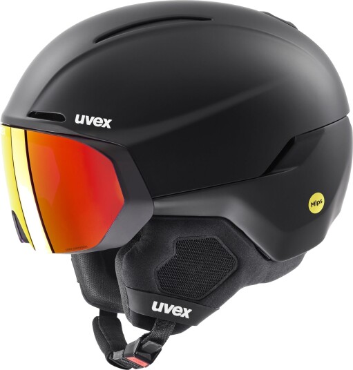 Uvex Horizon CV MIPS Visor, Skihjelm Med Visir, Black Matt 55-59cm