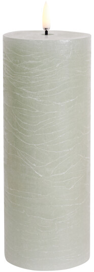 Uyuni LED pillar candle Dusty green Rustic 7,8x20 cm UL-PI-DG-C78020