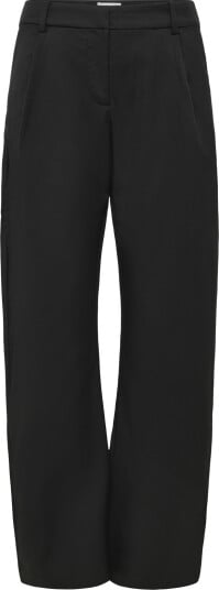 Monki Loose Fit Barrel Leg Suiting Trousers Black 38