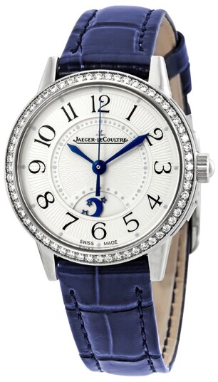 Jaeger LeCoultre Dameklokke 3468430 Rendez Vous Sølvfarget/Lær Ø29