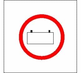 EMERG.SOURCE ELEC.P.BATTERY 15X15 Alu-plate 40x40cm