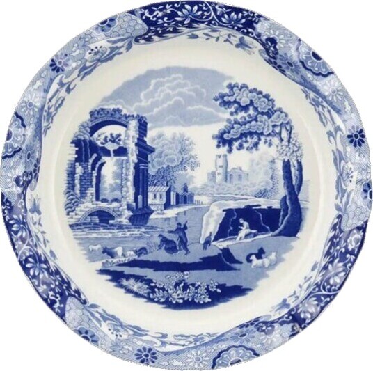 Spode Blue Italian paiform 26x26 cm blå/hvit Spode Blue Italian paiform 26x26 cm blå/hvit