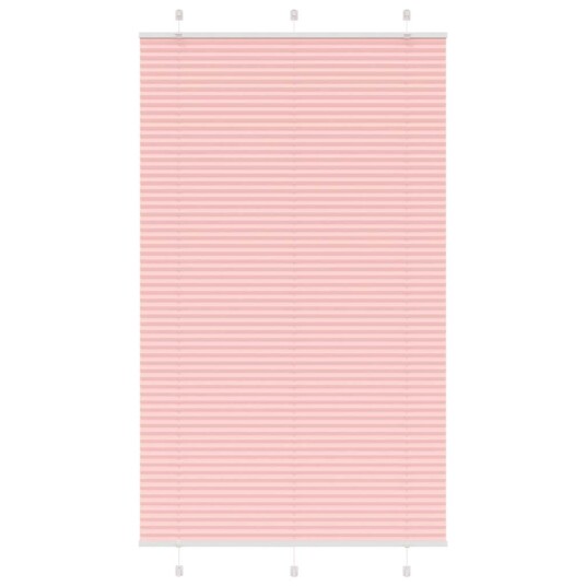 plisségardin Rosa 115x200 cm Stoff Bredde 114,4 Polyester