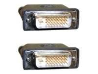 MicroConnect - DVI-kabel - dobbeltlenke - DVI-D (hann) til DVI-D (hann) - 3 m - formstøpt, tommelskruer - svart