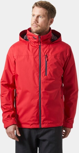 Helly Hansen Crew Mellomlags Seilerjakke Med Hette 2.0 Herre Rød 3xl