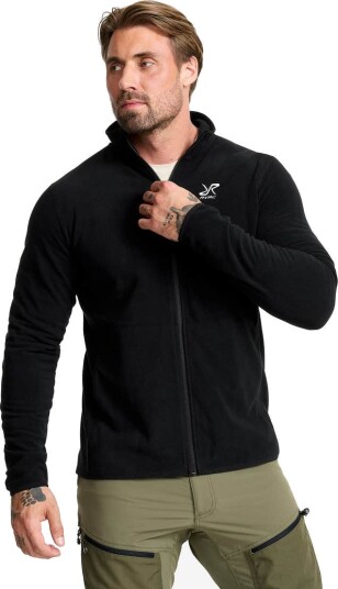Revolutionrace Herre Overdeler Fleece & midlayers Hiker Full zip Fleece Herre Black 2XL