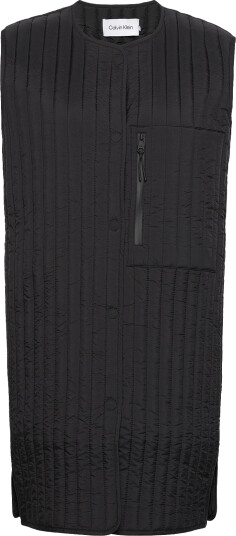 Calvin Klein | Lw Vertical Quilted Long Vest | S