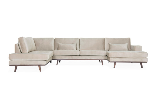 Soffadirekt STOCKHOLM U sofa Venstre Velvet Edition Greige Soffadirekt STOCKHOLM U sofa Venstre Velvet Edition Greige