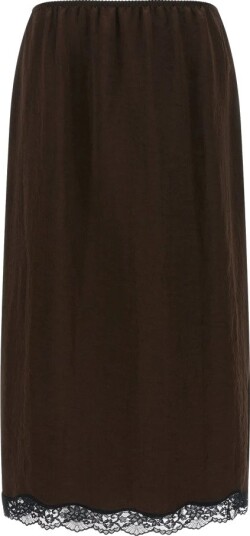 Twinset Dame Skjørt Brun XS,
