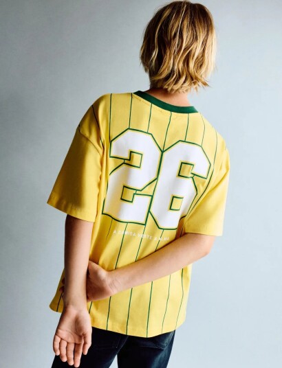 Mango Brazil Football T Shirt   Yellow   116