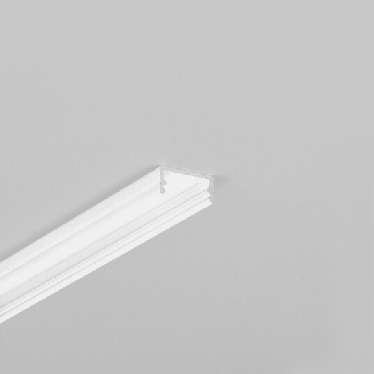 2m aluprofil BEGTON12 J/S Hvit lakkert påbygging LED skinne 2m aluprofil BEGTON12 J/S Hvit lakkert påbygging LED skinne
