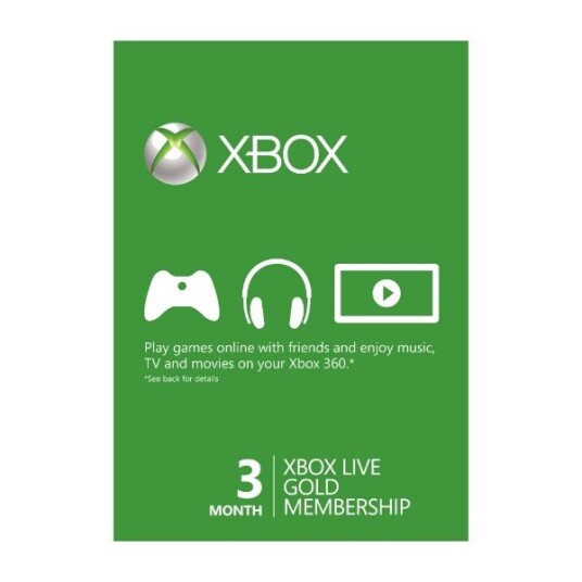 Microsoft Xbox Live gold Card 3 mnd Spill Microsoft Xbox Live gold Card 3 mnd Spill