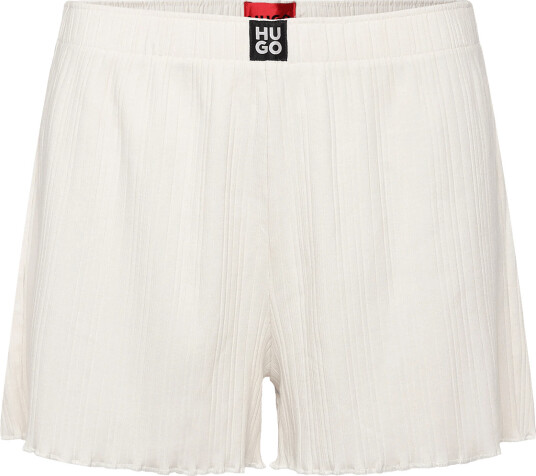 HUGO Rib_Shorts Cream L