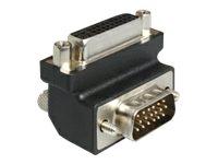 Delock 90° DVI-VGA Adapter 24+5 Hunn til 15 Pin Hann - Videotilbehør Delock 90° DVI-VGA Adapter 24+5 Hunn til 15 Pin Hann - Videotilbehør