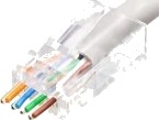 MicroConnect - Nettverkkontakt - RJ-45 (hann) - uskjermet - CAT 6 - gjennomsiktig (en pakke 50)