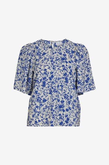 Vila Topp viAlly S/S O neck Top #6 Blå