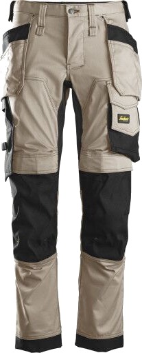 Snickers Workwear 6241 AllroundWork Arbeidsbukse khaki, strekk Khaki, Klær