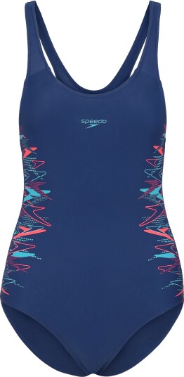 Speedo Placement Muscleback Swimsuit   NIGHT WATCH/HYPER TEAL   176