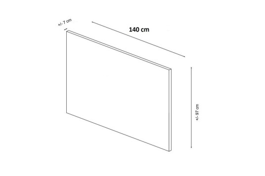 Hodegjerde Sudamal Beige 140 x 7 x 97 cm
