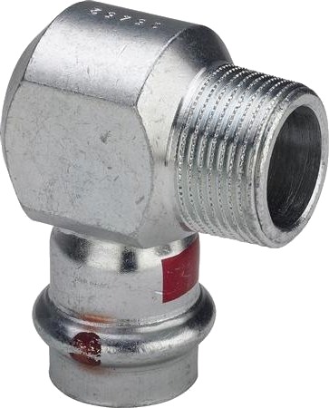 Viega Prestabo Vinkel ½"X18mm 90 Grader Af Ulegeret Stål Nippel/Muffe Sc-Contur Viega Prestabo Vinkel ½"X18mm 90 Grader Af Ulegeret Stål Nippel/Muffe Sc-Contur