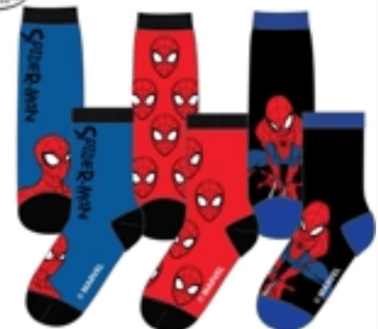 Spider-Man Marvel's Spider Man Sokker 3 pk 31/34 Barn Rød/Blå