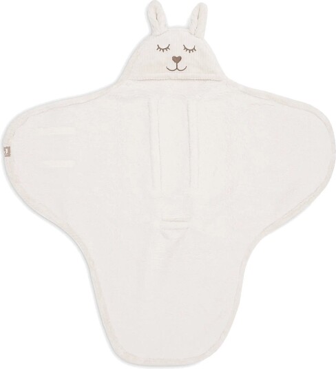 Jollein Wrap Blanket Bunny Cloudy Rib Cream 100x 105cm