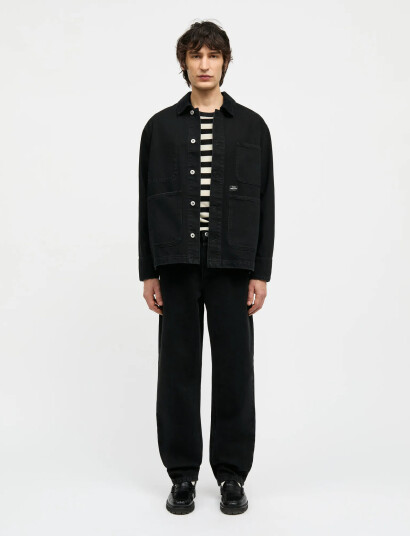 Mads Nørgaard Arizona Black Black Chore Jacket - Black - 54 Mads Nørgaard Arizona Black Black Chore Jacket - Black - 54