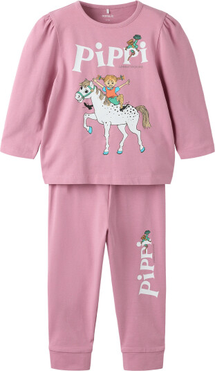 Name It Nmfsiri Pippi Ls Nightset Sky Pink 80