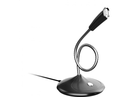 Platinet Microphone Desktop Jack 3 5 Black Desktop Microphone [45576]