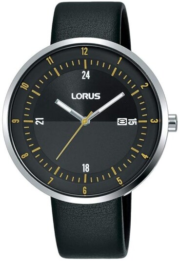 Lorus Herreklokke RH957LX9 Dress Sort/Lær Ø44 mm Lorus Herreklokke RH957LX9 Dress Sort/Lær Ø44 mm