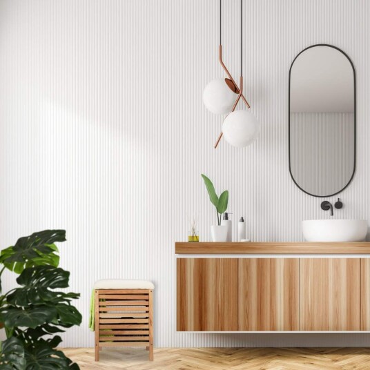 Rxs Skittentøyskurv med sete Walnut Wood