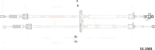 Kabel, girmekanisme COFLE 11.3301 Kabel, girmekanisme COFLE 11.3301