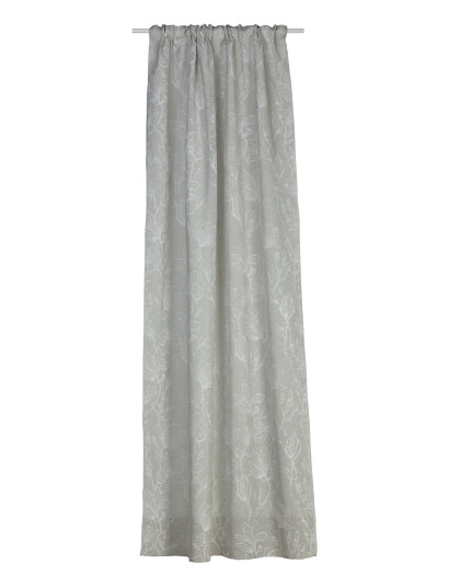 Noble House Curtain Doris Magnolia - Grey - 130X250CM