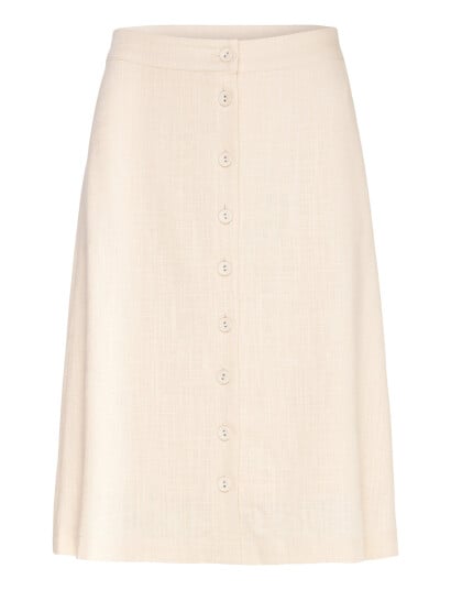 Selected Slfgulia Hw Short Skirt D - Cream - 38