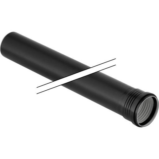 Geberit Silent PP 40mm Rør med Muffe - 1 Meter for Støydemping og Avledning Geberit Silent PP 40mm Rør med Muffe - 1 Meter for Støydemping og Avledning