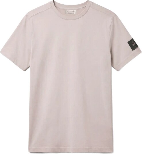 Calvin Klein Jeans Ss Clsc Sueded Jersey Badge Tee   MOONSTRUCK   M