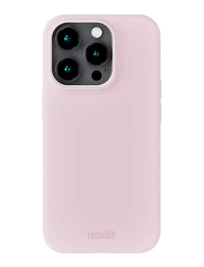 Holdit Silicone Case iPhone 15 Pro Pink