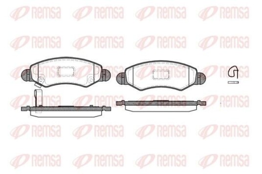 Bremseklosser REMSA 0702.21 Bremseklosser REMSA 0702.21