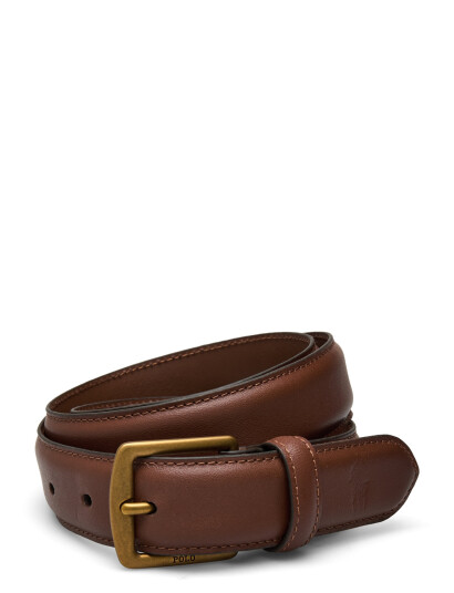 Polo Ralph Lauren Full Grain Leather Dress Belt Brown 40