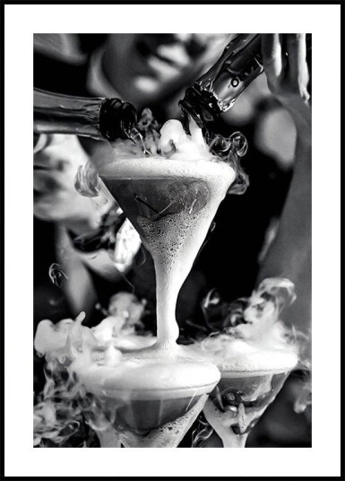 Champagne Fountain Plakat Plakat / 40x50cm